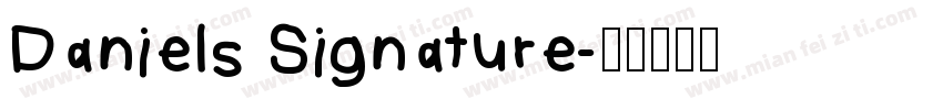 Daniels Signature字体转换